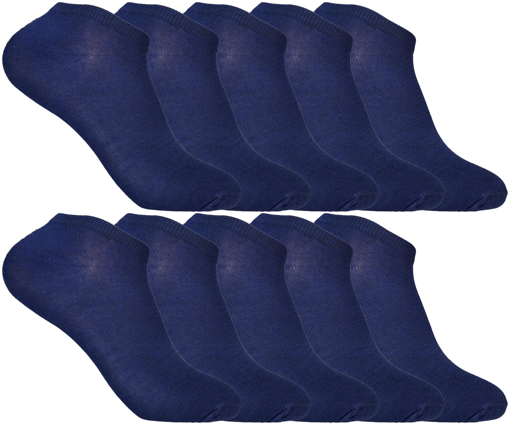

Cotson Navy blue Cotton Ankle length socks ( Pack of 10 )