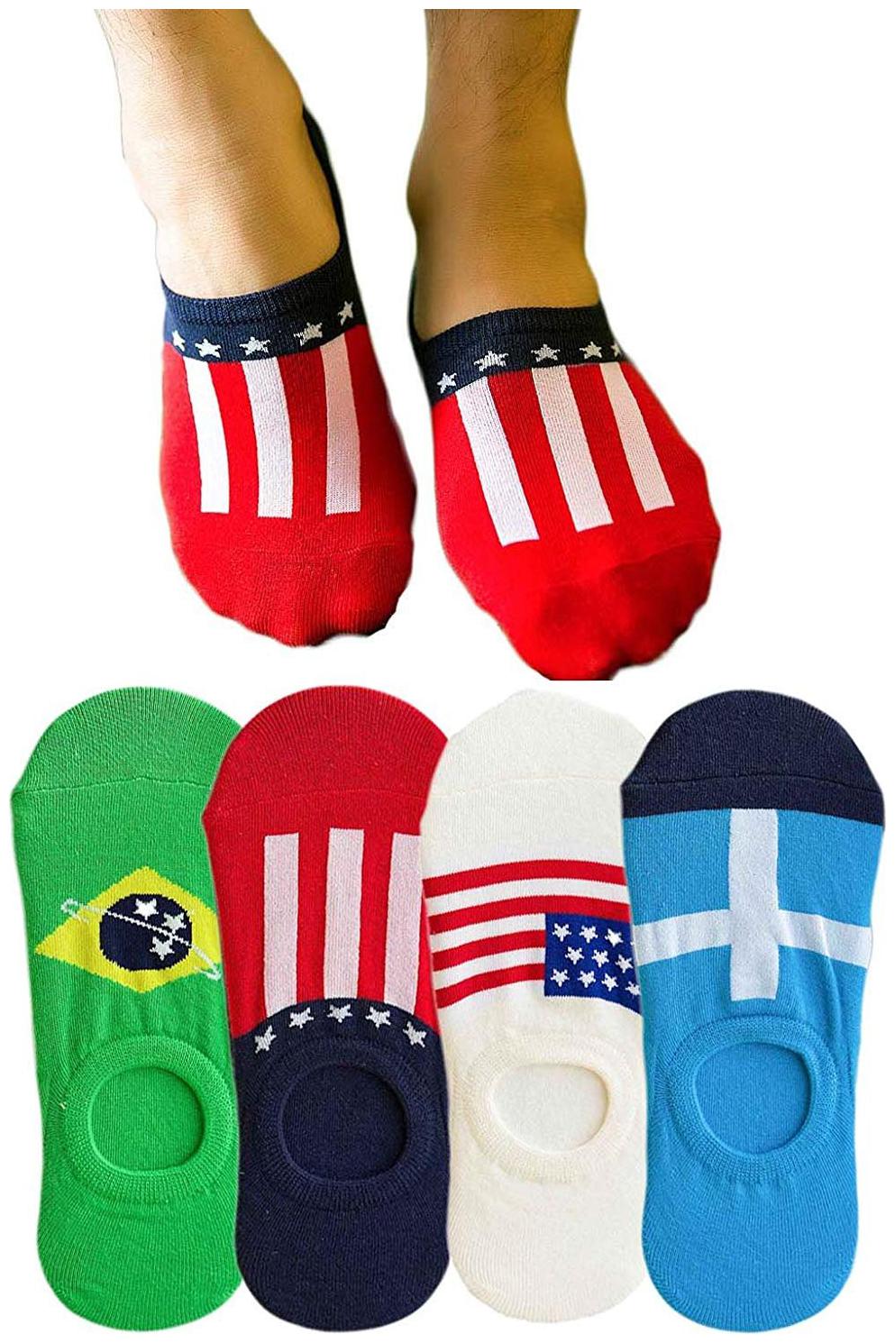 

COTSON Men No Show Loafer Socks (Multicolor Pack of 5 Pairs)