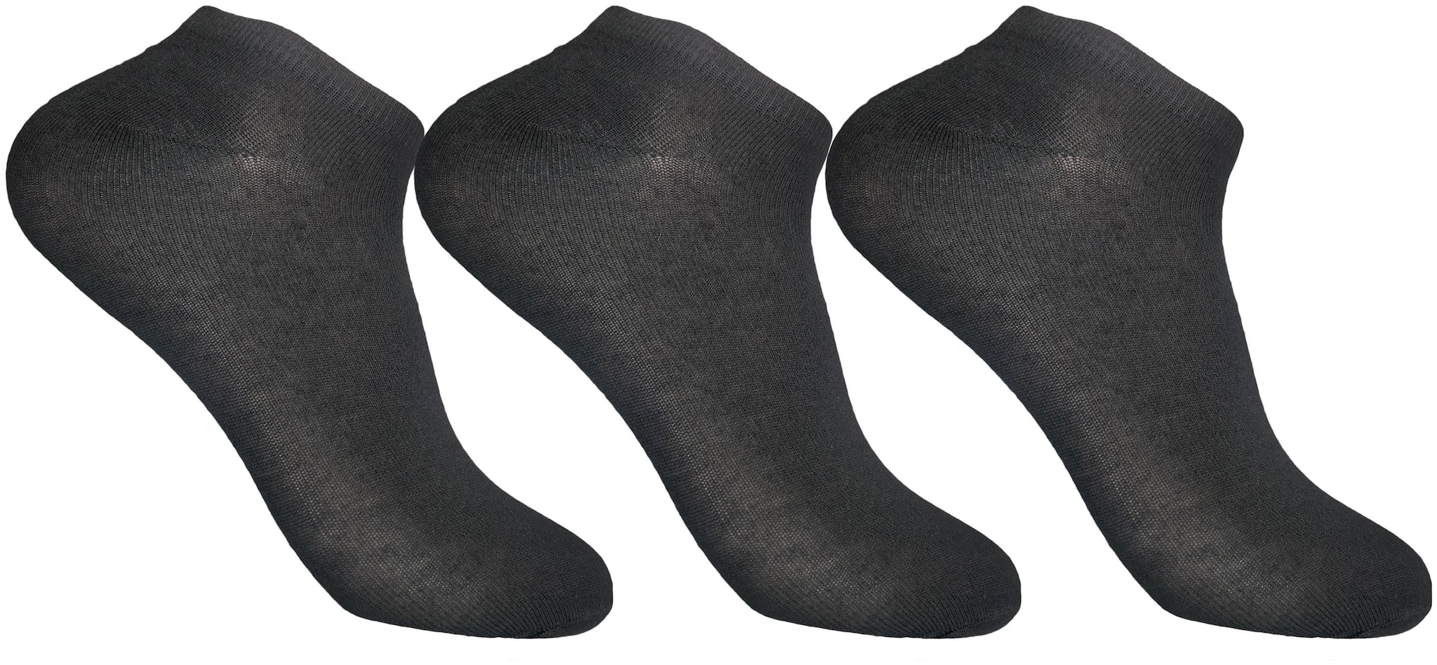 

Cotson Black Cotton Ankle length socks ( Pack of 3 )
