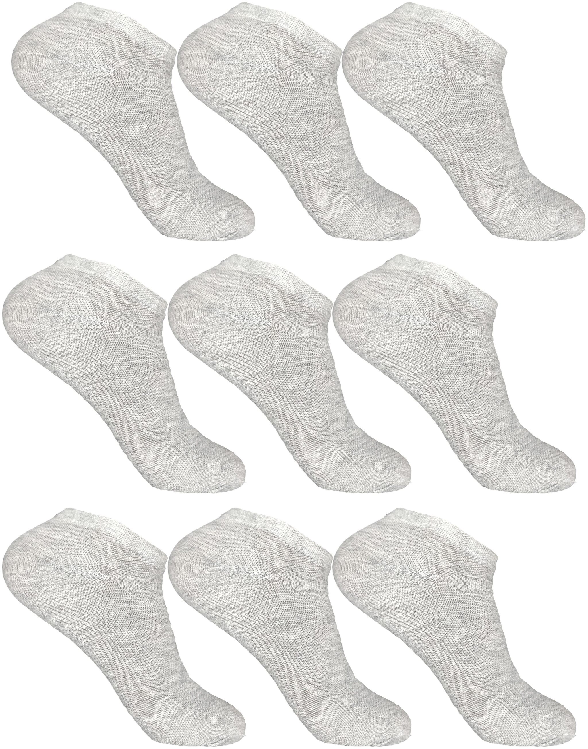 

Cotson Grey Cotton Ankle length socks ( Pack of 9 )
