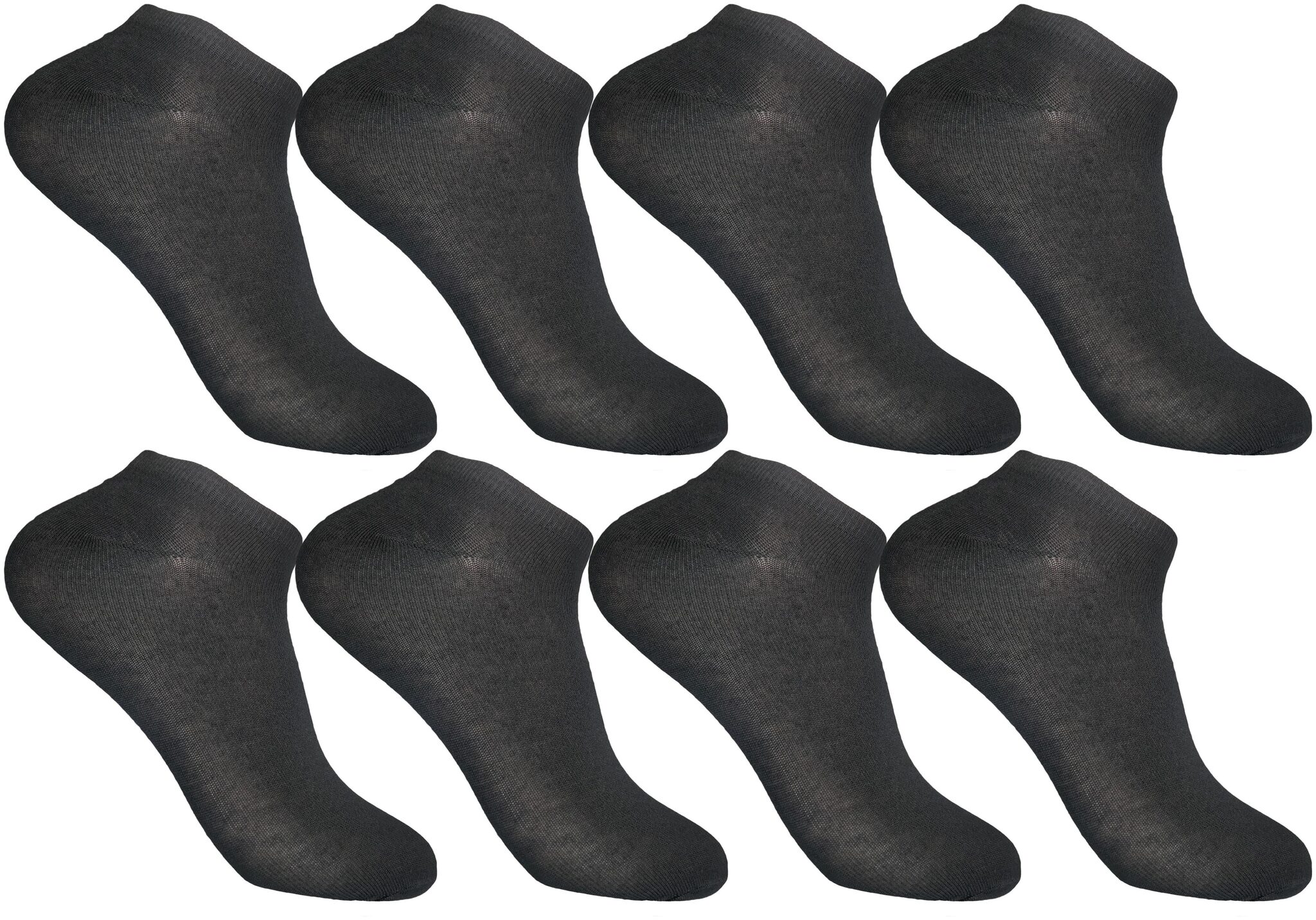

Cotson Black Cotton Ankle length socks ( Pack of 6 )