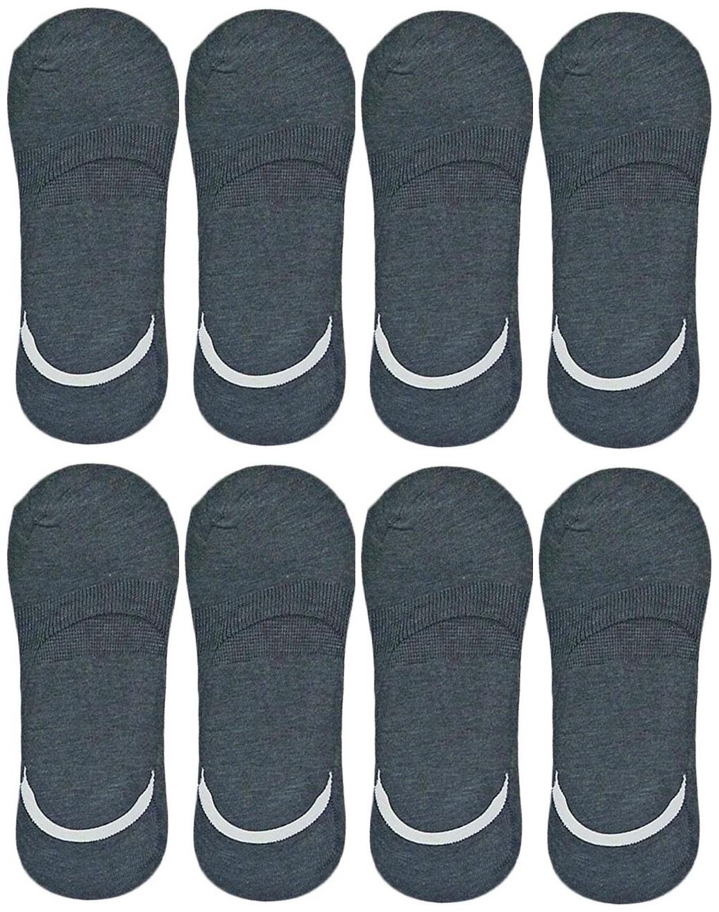 

Cotson Grey Cotton No show socks ( 8 pairs )