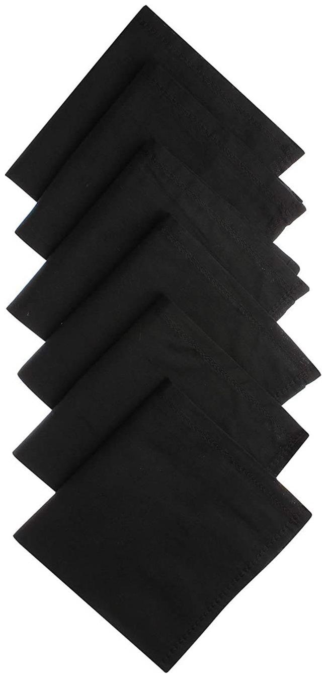 

Cotson Black Cotton Handkerchiefs ( Pack of 6 )