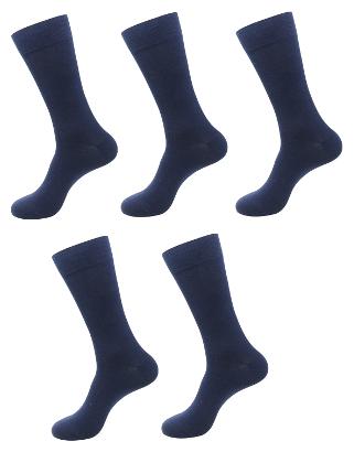 

Cotson Blue Cotton Knee length socks ( Pack of 5 )
