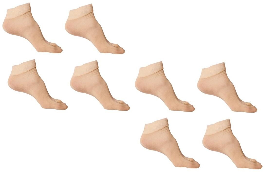 

Cotson Women s Formal Plain Cotton Ankle Length Winter Thumb Socks (pack Of 8 Pairs) -fawn Color