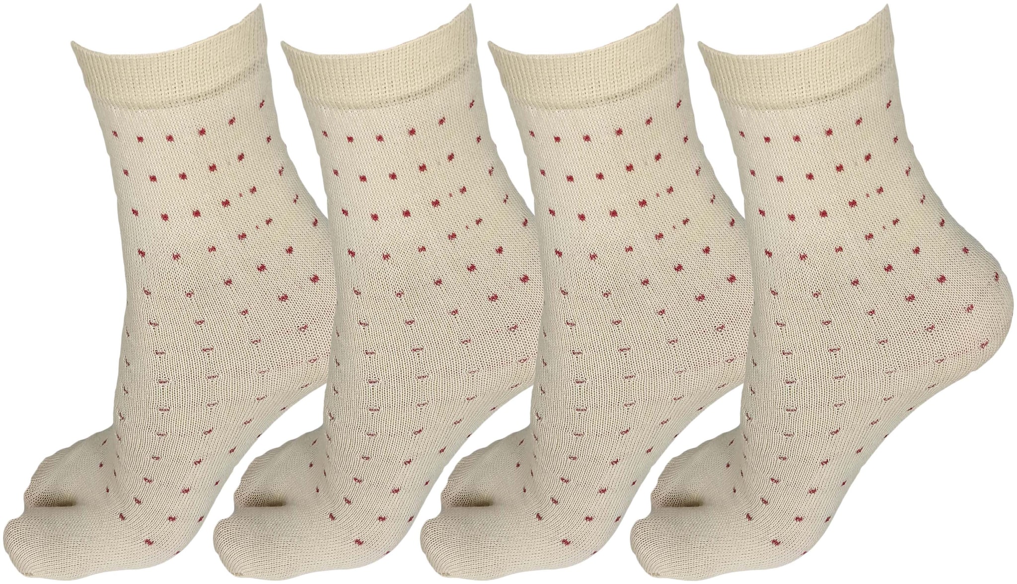 

Cotson Women Ladies Cotton Ankle length Socks with Thumb (Pack of 4 Beige)