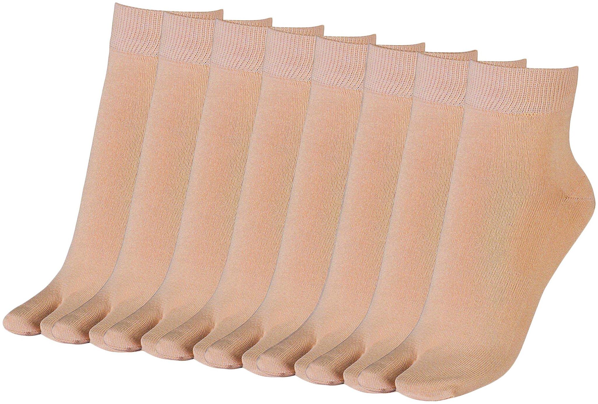 

Cotson Women s Plain Ankle Length Cotton Thumb Socks -Pack of 8 Pairs