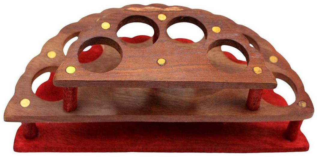 

Craftshoppee wooden Brown Lipstick Stand holder