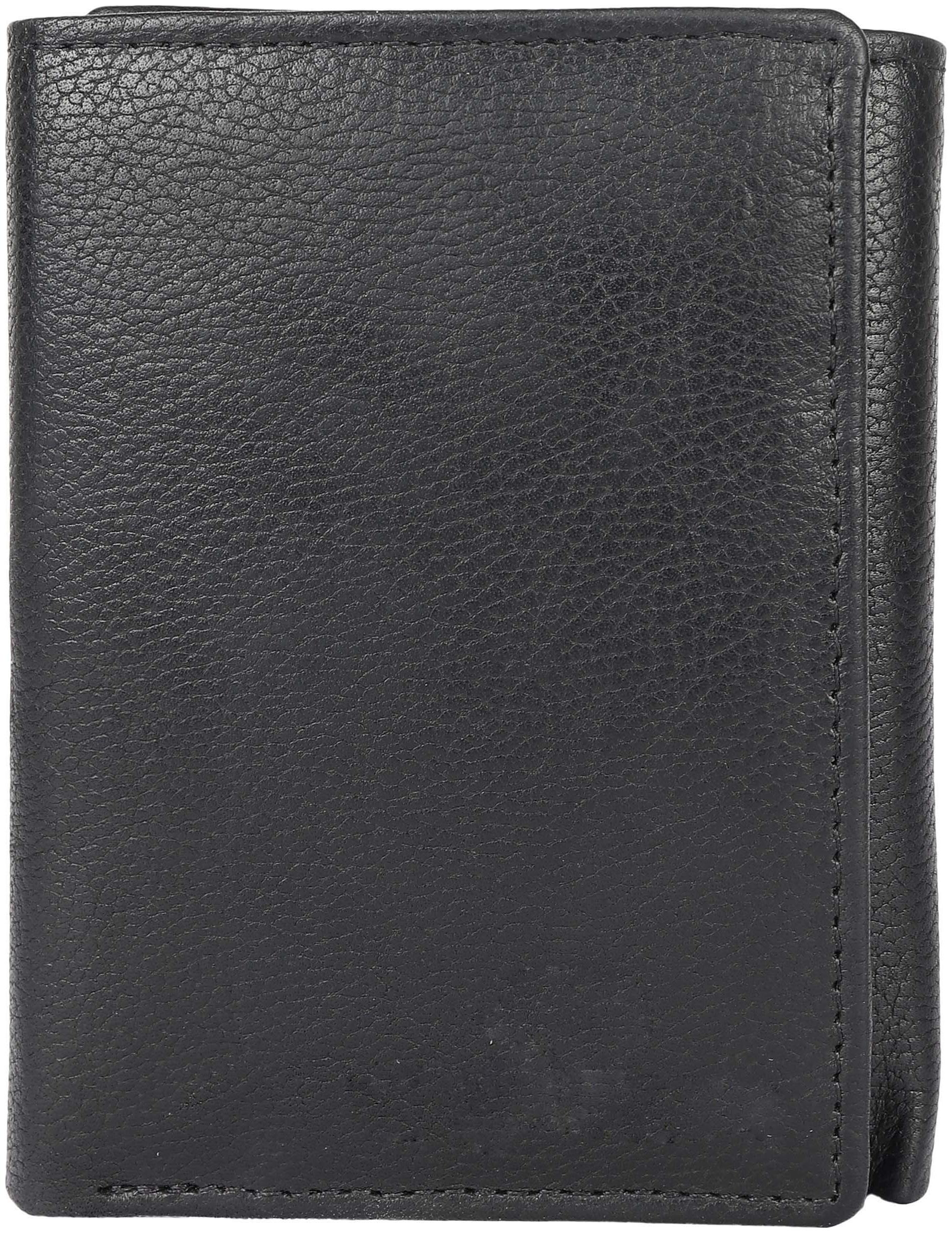 

CRAFTWOOD Men Black Leather Tri Fold Wallet ( Pack of 1 )