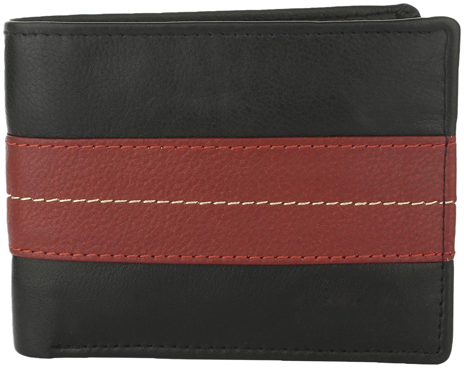 

CRAFTWOOD Men Black Leather Bi-Fold Wallet ( Pack of 1 )