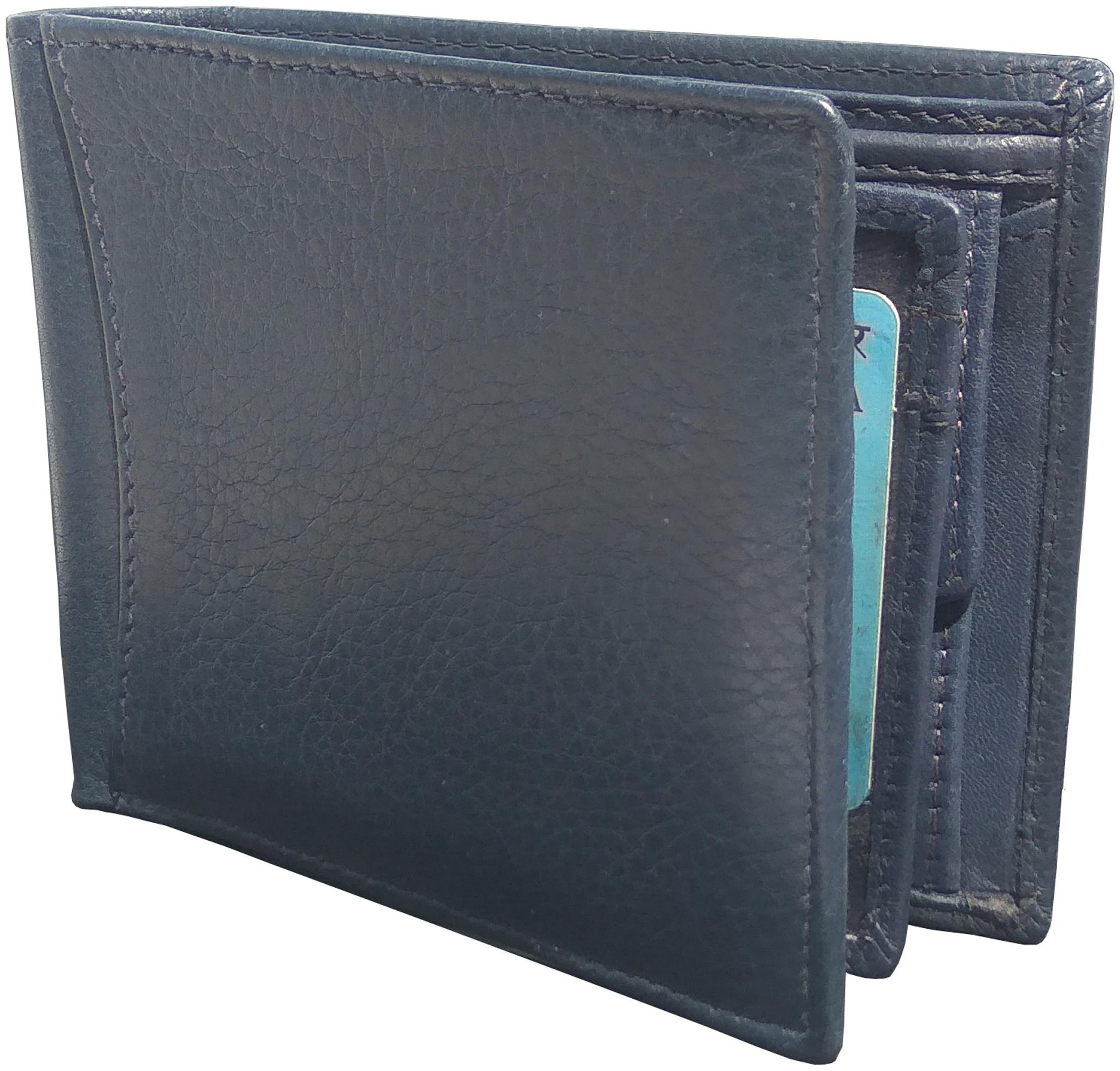 

CRAFTWOOD Men Blue Leather Bi-Fold Wallet ( Pack of 1 )