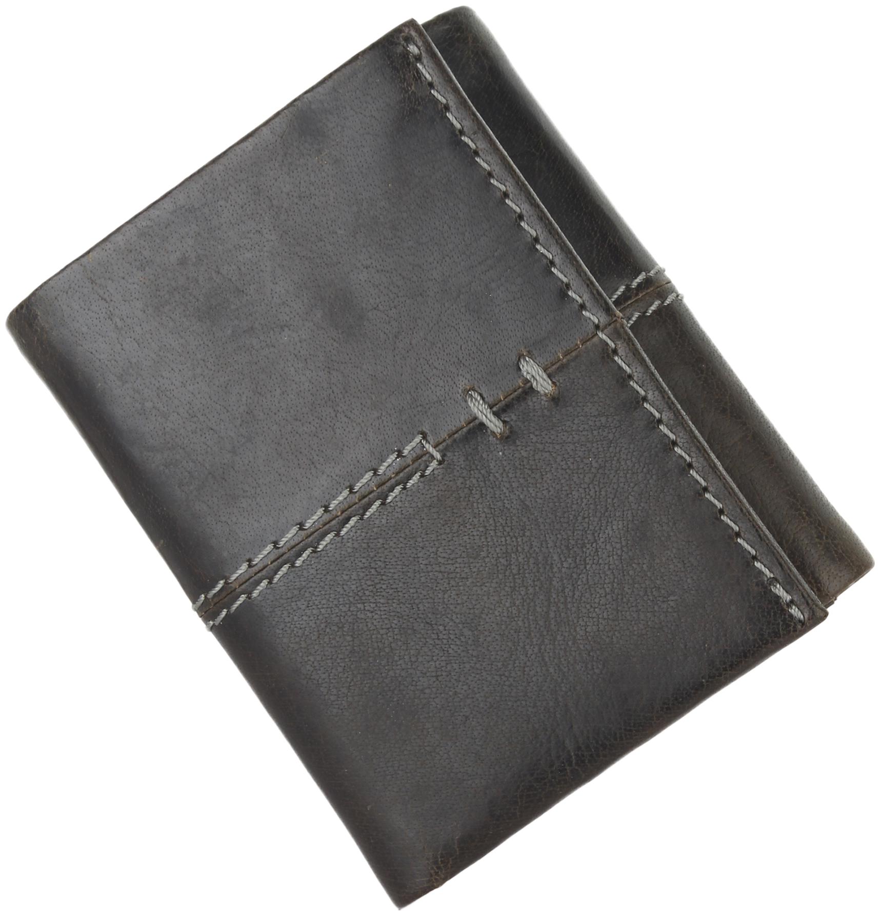 

CRAFTWOOD Men Black Leather Tri Fold Wallet ( Pack of 1 )