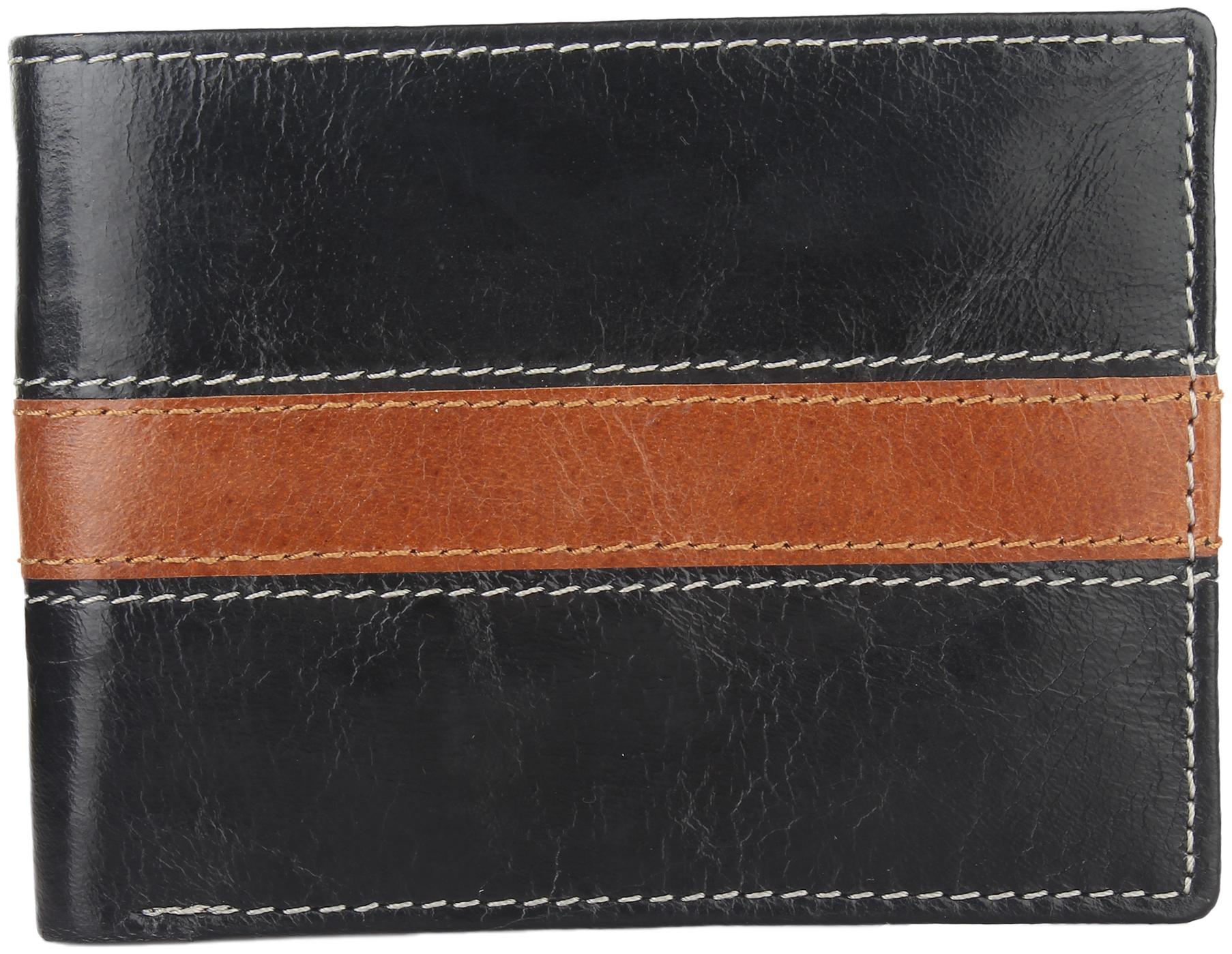 

CRAFTWOOD Men Black Leather Bi-Fold Wallet ( Pack of 1 )