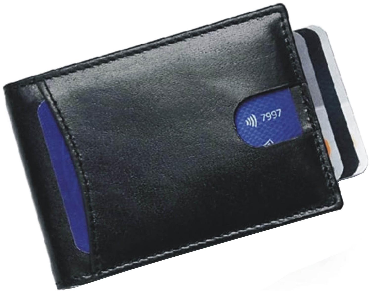 

CRAFTWOOD Men Black Leather Money Clip Wallet ( Pack of 1 )