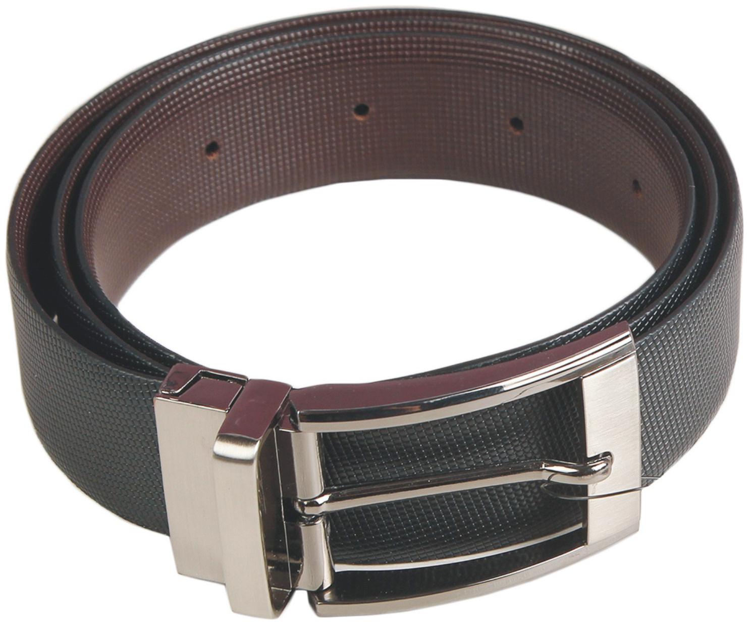 

CRAFTWOOD Men Black Reversible Leather Belt (Size 30 Pack of 1 )