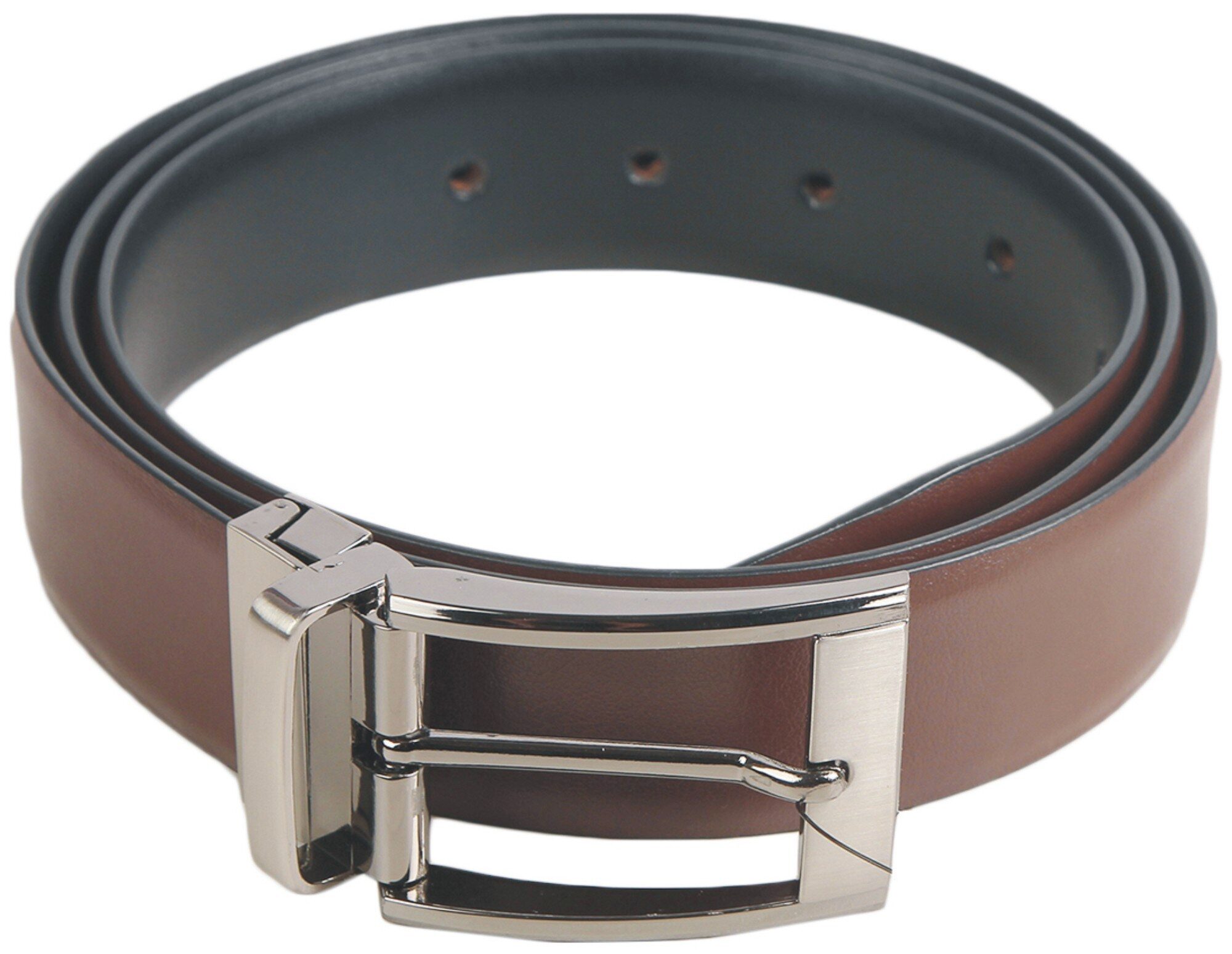 

CRAFTWOOD Men Black Reversible Leather Belt (Size 40 Pack of 1 )