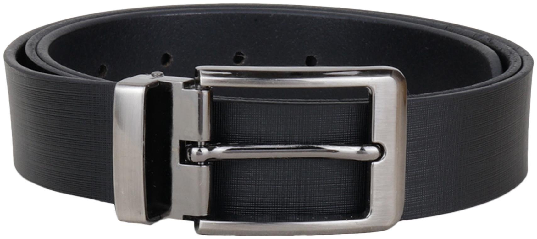 

Craftwood Men Black Genuine Leather Belt