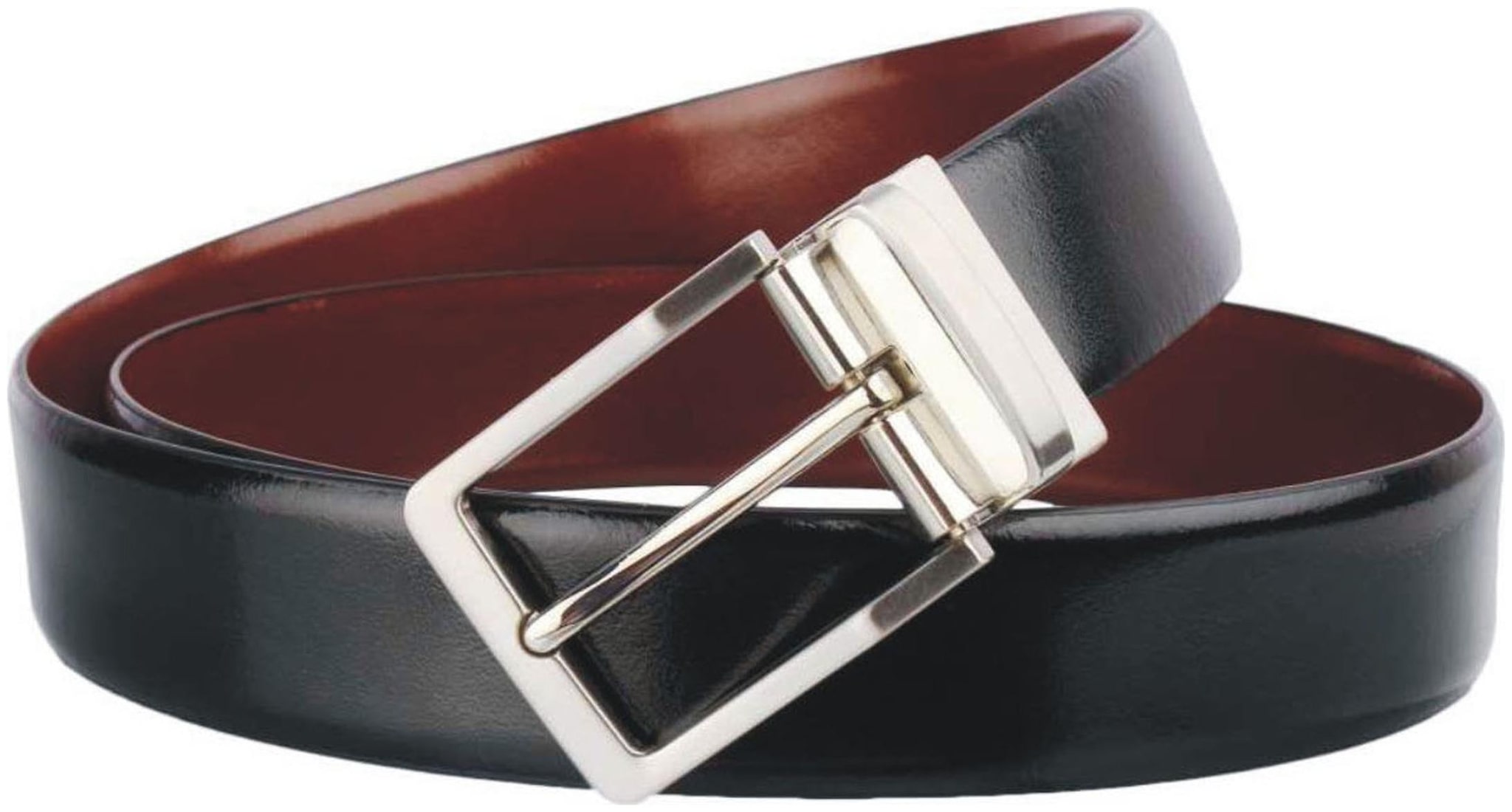 

CRAFTWOOD Men Black Brown Reversible Leather Belt (Size 32 Pack of 1 )
