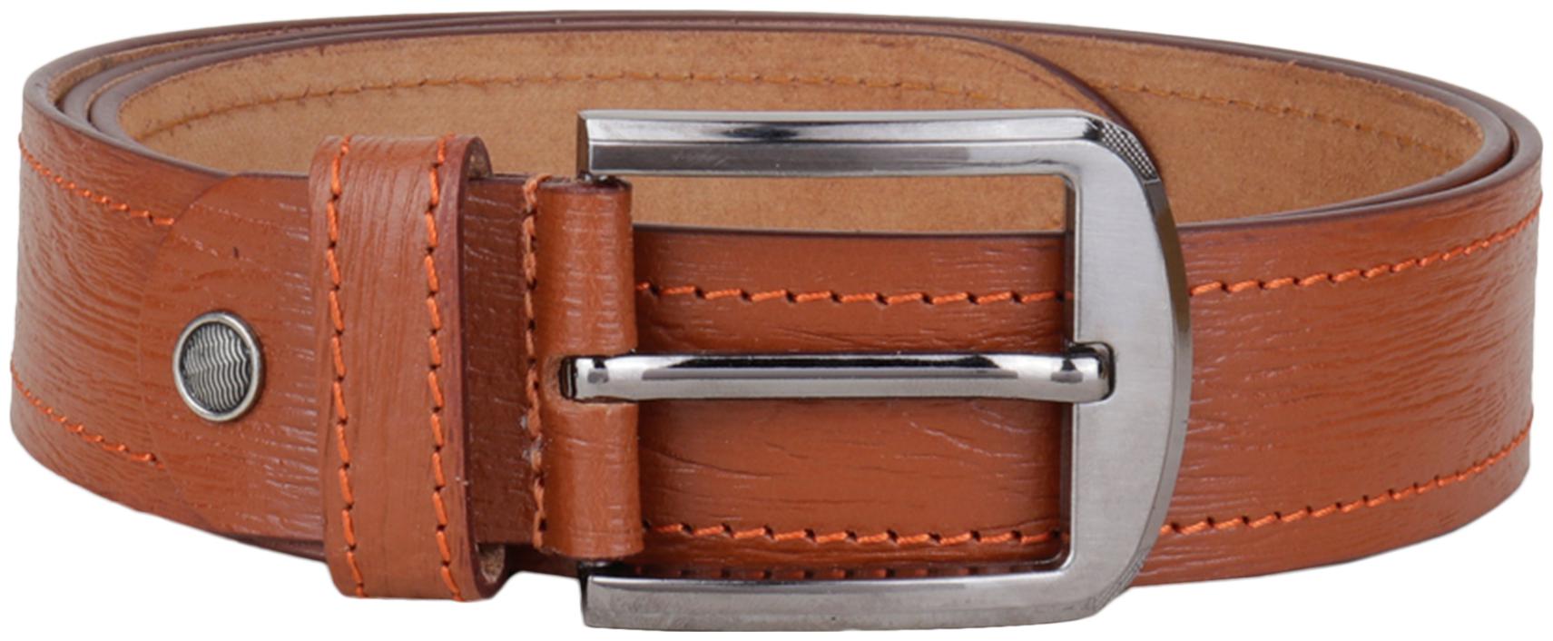 

Craftwood Men Tan Genuine Leather Belt