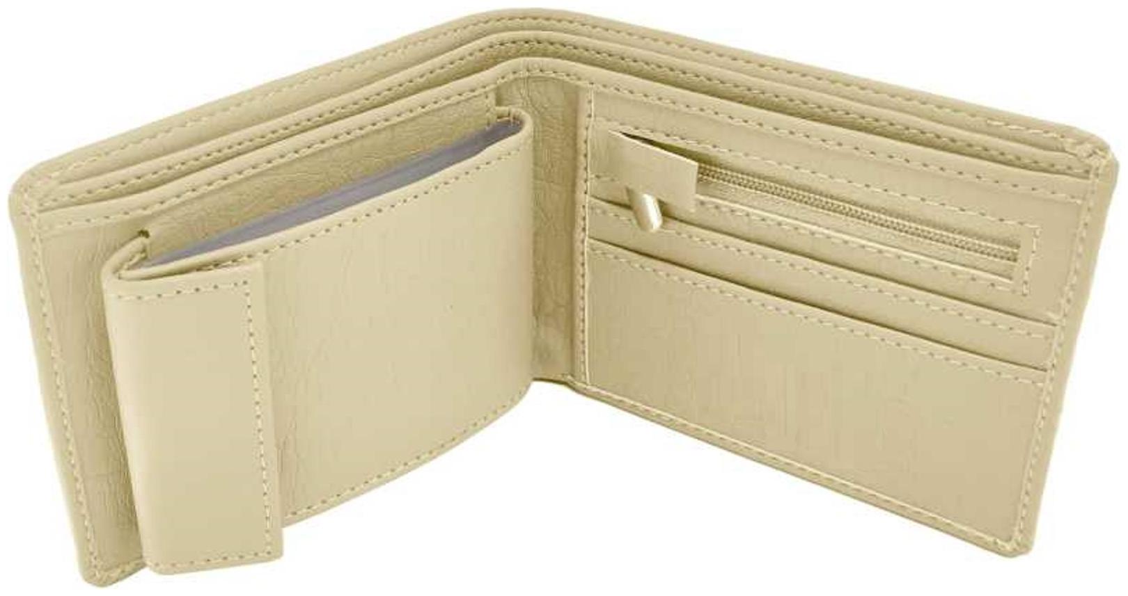 

Cream Leather Wallet For Men