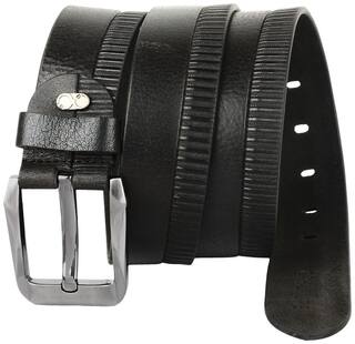 Creature Men's Genuine Leather Deep Black Belt
