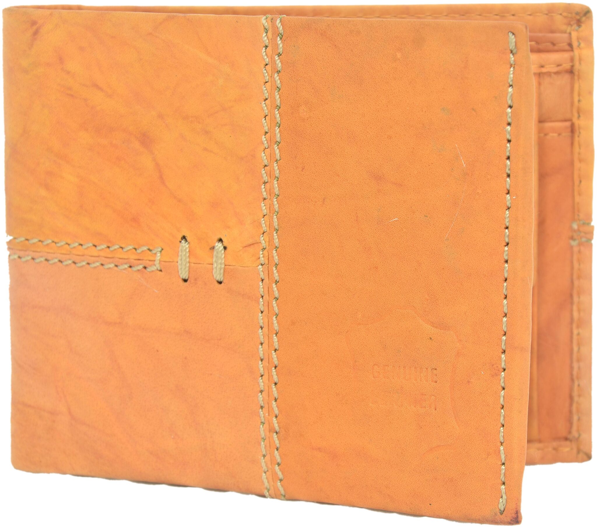 

CRISTEN Men Tan Leather Tri Fold Wallet ( Pack of 1 )