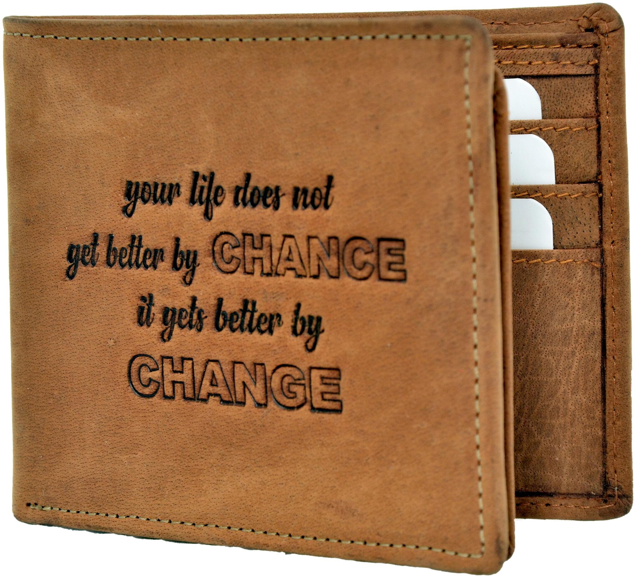 

CRISTEN Men Khaki Leather Bi-Fold Wallet ( Pack of 1 )