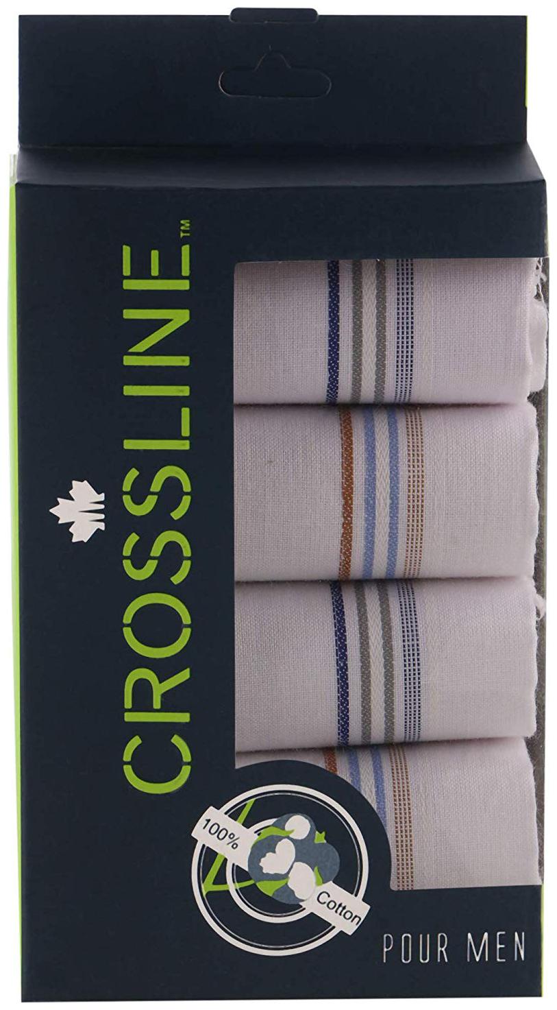 

Crossline White Cotton Handkerchiefs ( Pack of 5 )
