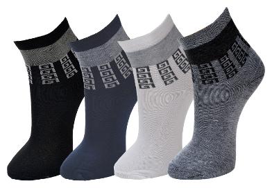 

crux hunter Assorted Cotton Ankle length socks ( Pack of 4 )