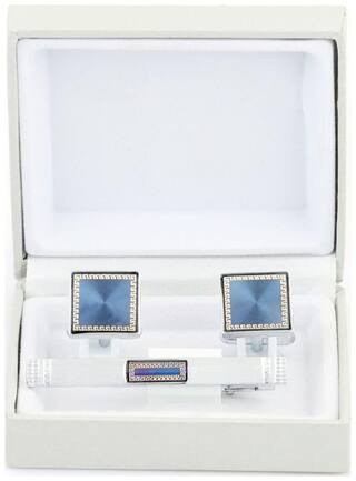 Cufflinks silver Royal Brass Cufflinks Set With silver Pin Logo And Matching Tie Pin For Men In A Good Gift Box