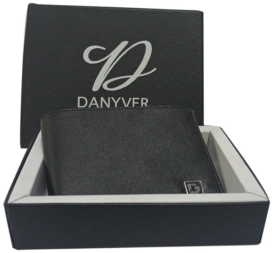 

DANYVER Men Black Leather Money Clip Wallet ( Pack of 1 )