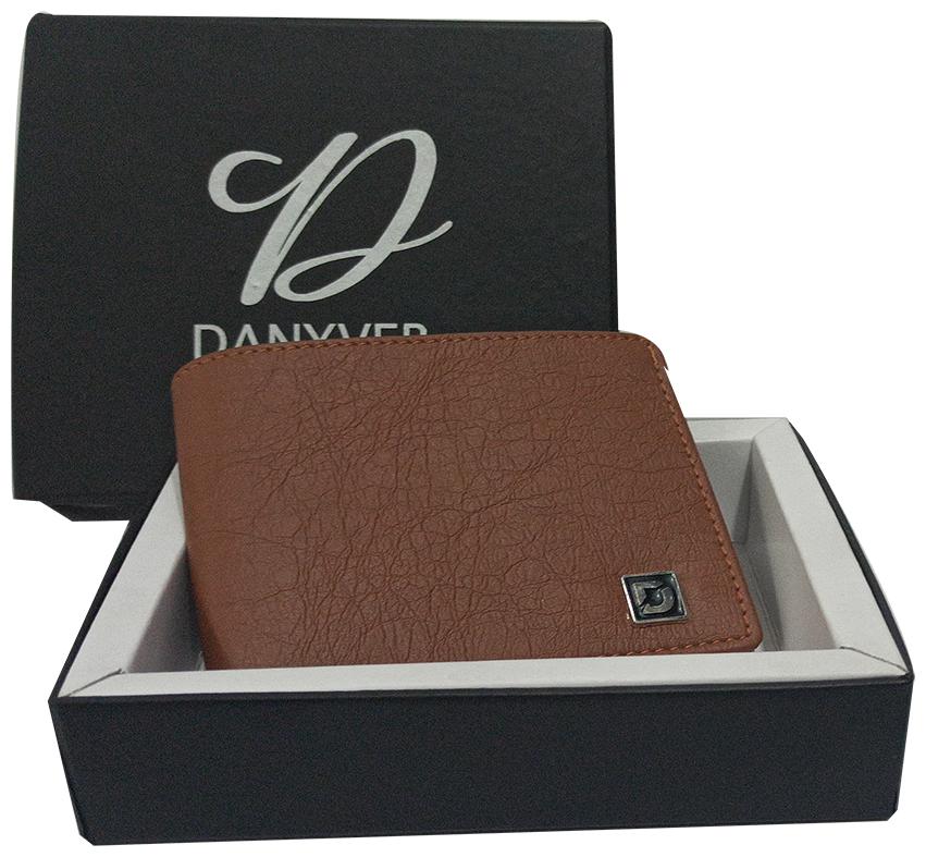 

DANYVER Men Tan Leather Money Clip Wallet ( Pack of 1 )