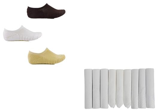 

Day By Day 3 Towel Lofer Socks 9 White hankey