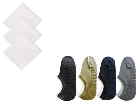 

Day By Day 4 Towel Lofer Socks 3 White Strips Hankey