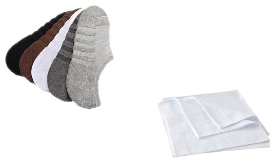 

Day By Day 5 Towel Lofer Socks 1 White Line Hankey