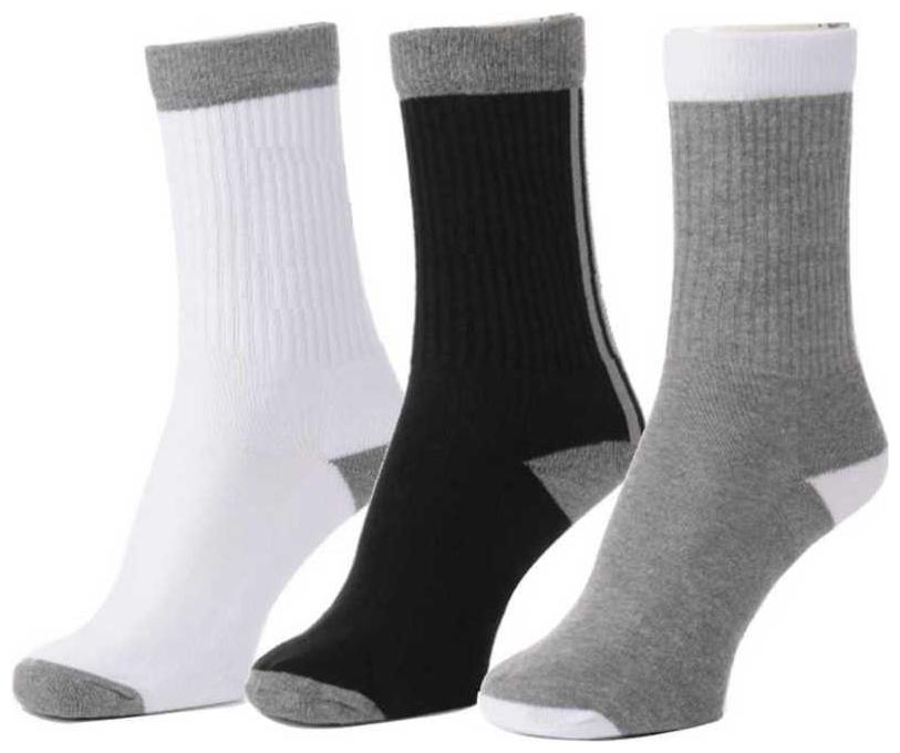 

Day By Day Men Women Solid Mid-Calf Crew (Pack of 3)