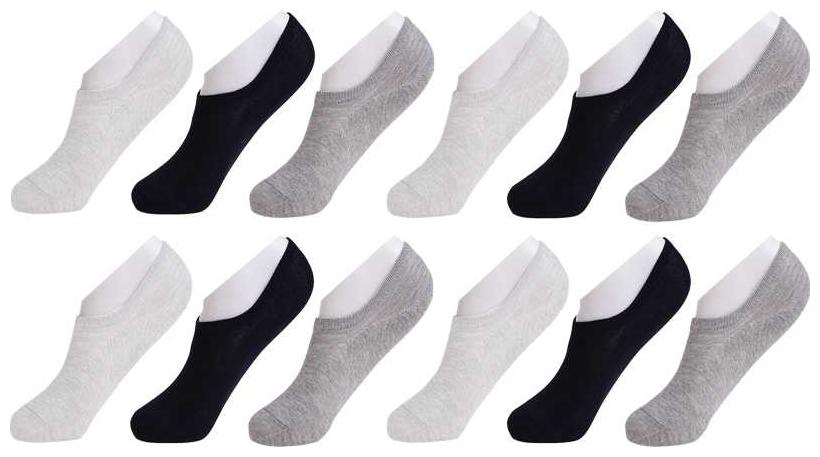 

Day By Day Unisex Loafer Socks Ankle Socks For Men and Women (12 Pairs)