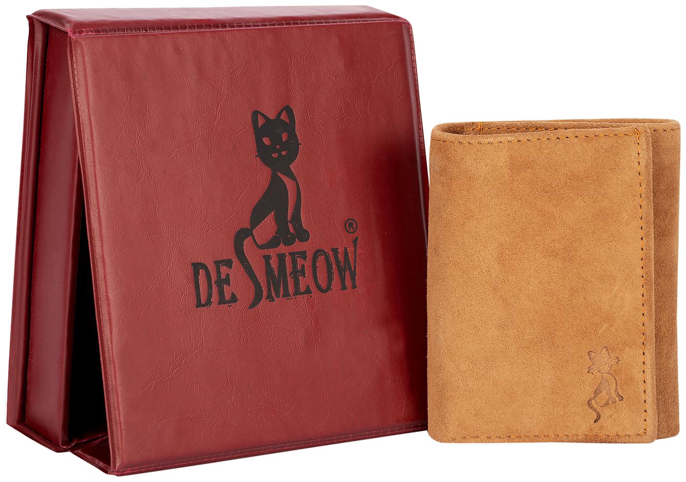 

DE MEOW Men Tan Leather Tri Fold Wallet ( Pack of 1 )