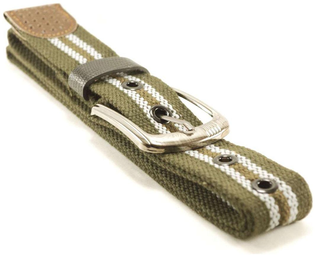 

Derry dax Brand High Quality Cotton Fabric Green Men s Belt - BEL012