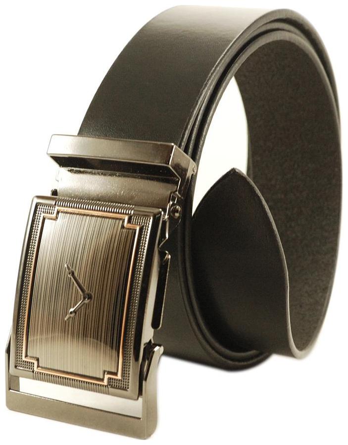 

DERRYDAX Brand Genuine Leather Autolock Black Belt - BEL030