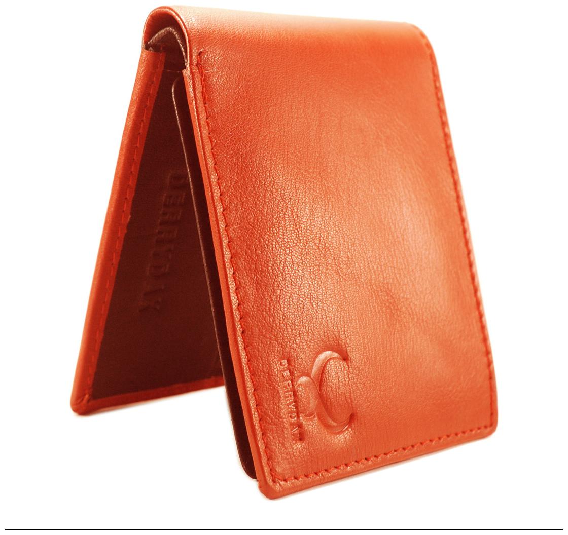 

DERRYDAX Brand Genuine Leather Red colour Wallet - WA010