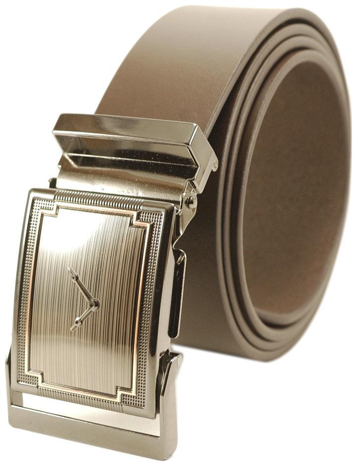 

DERRYDAX Brand Genuine Leather Autolock Brown Belt - BEL031