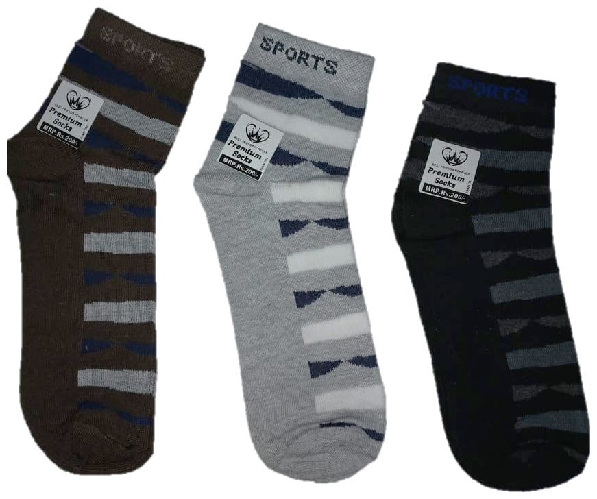 

Designer Ankle Socks (Pack of 3)