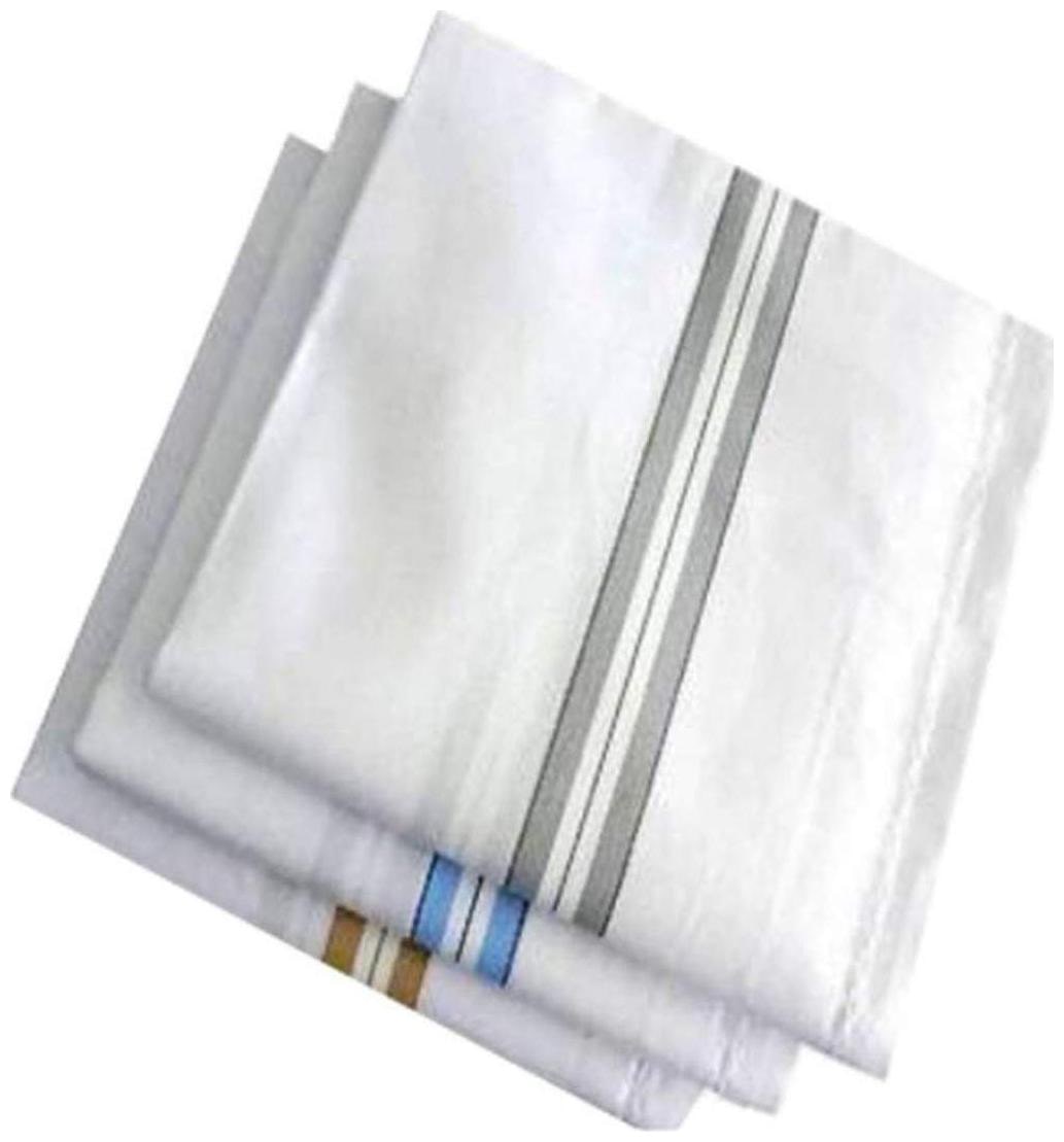 

DINAMIC White Cotton Handkerchiefs ( Pack of 3 )