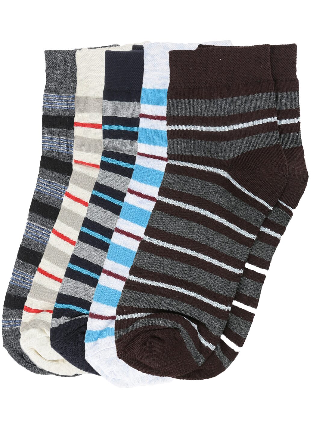 

Dollar Multi Cotton Ankle length socks ( Pack of 5 )