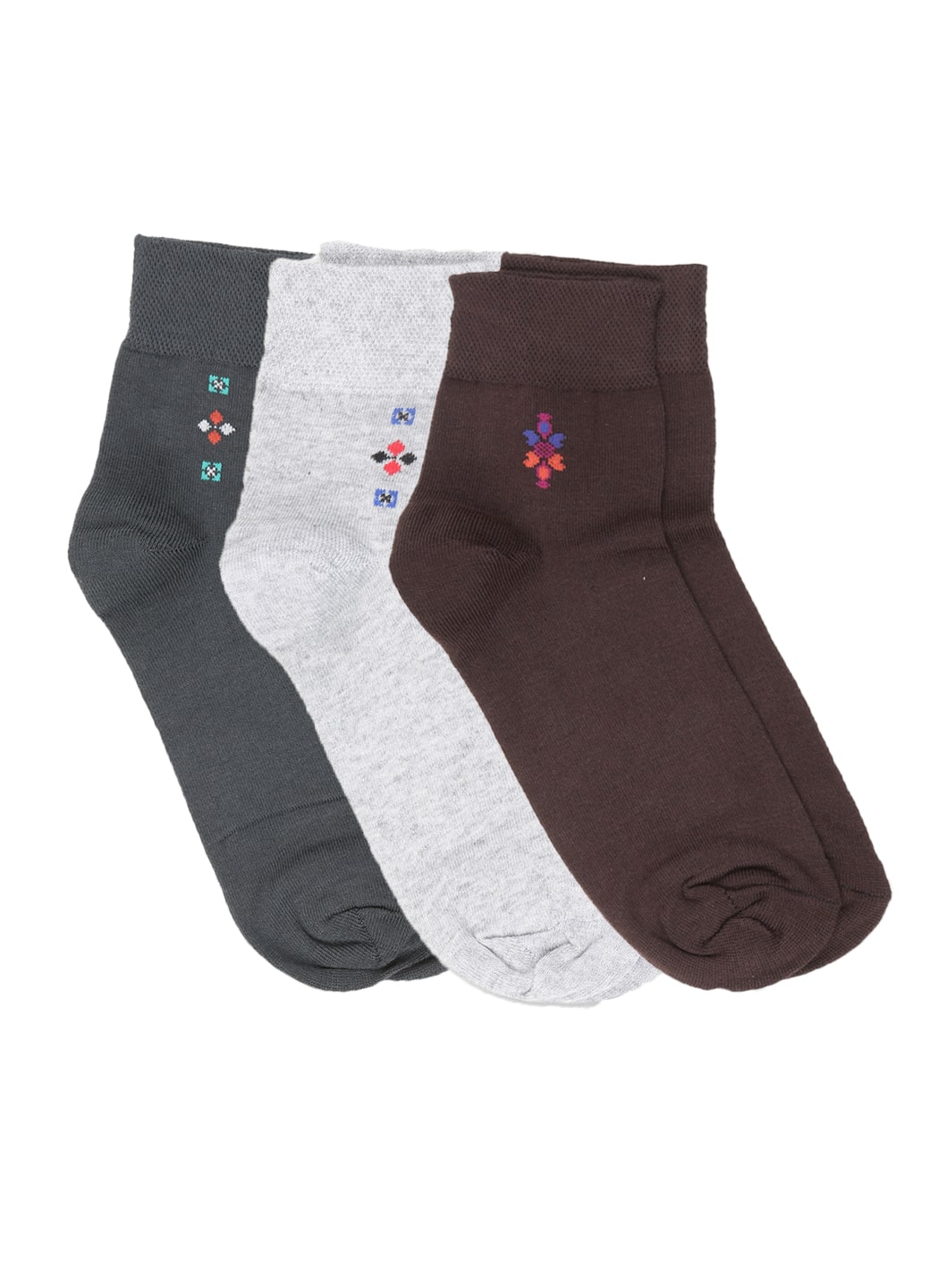

Dollar Multi Cotton Ankle length socks ( Pack of 3 )