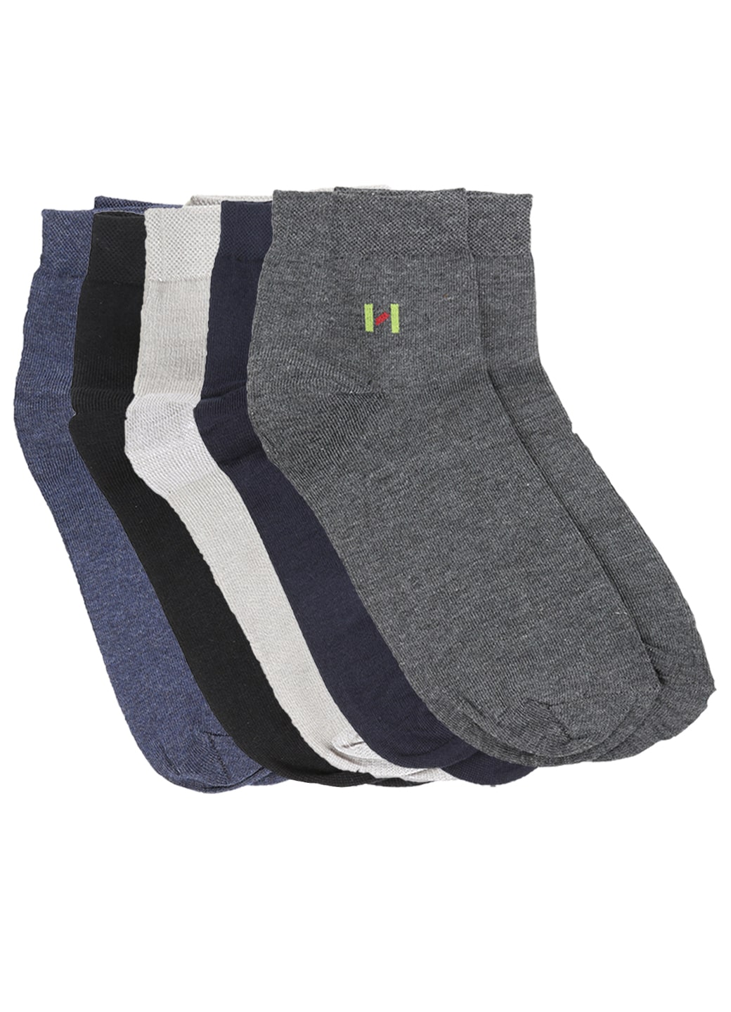 

Dollar Multi Cotton Ankle length socks ( Pack of 5 )