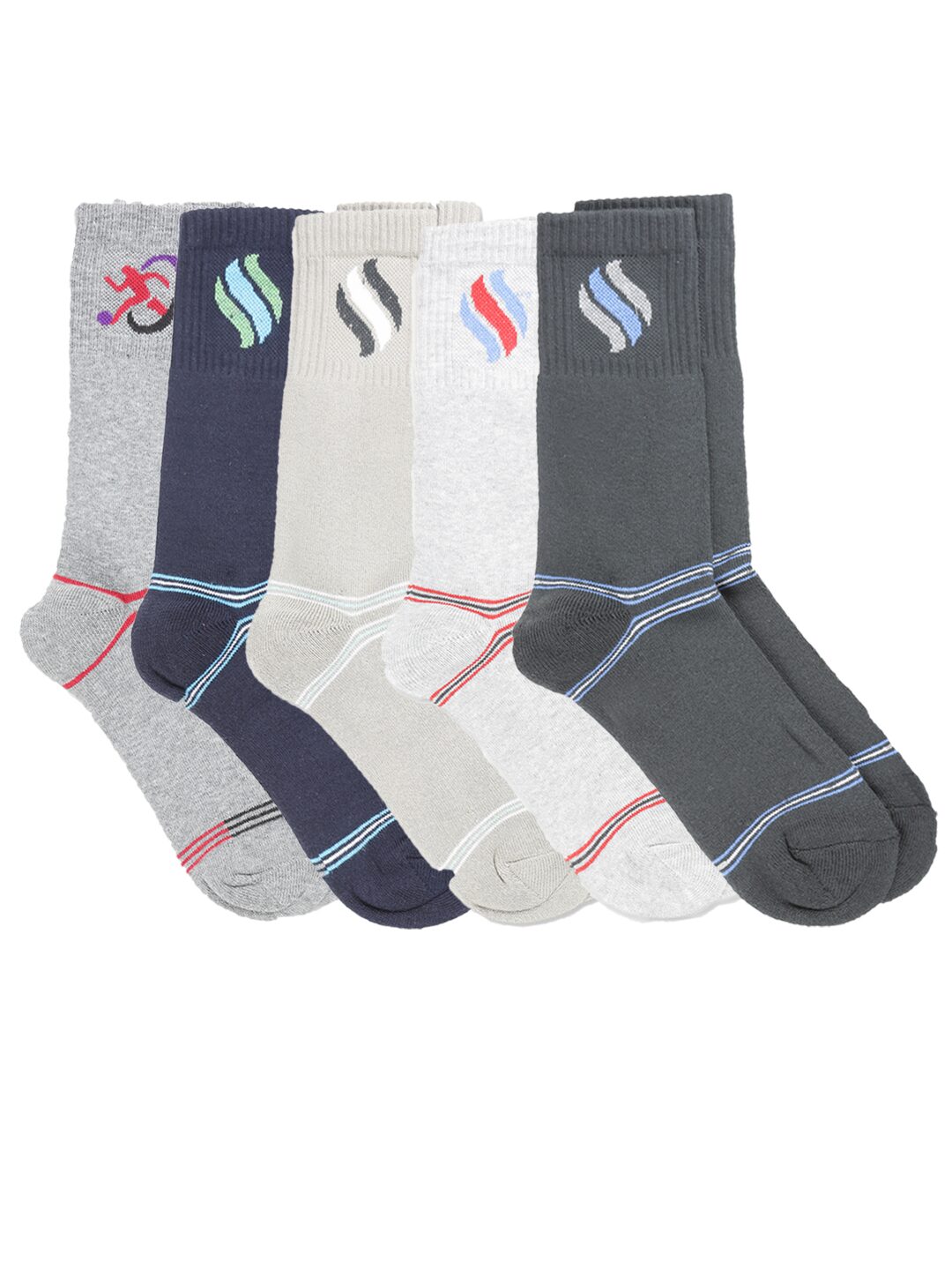 

Dollar Multi Cotton Ankle length socks ( Pack of 5 )