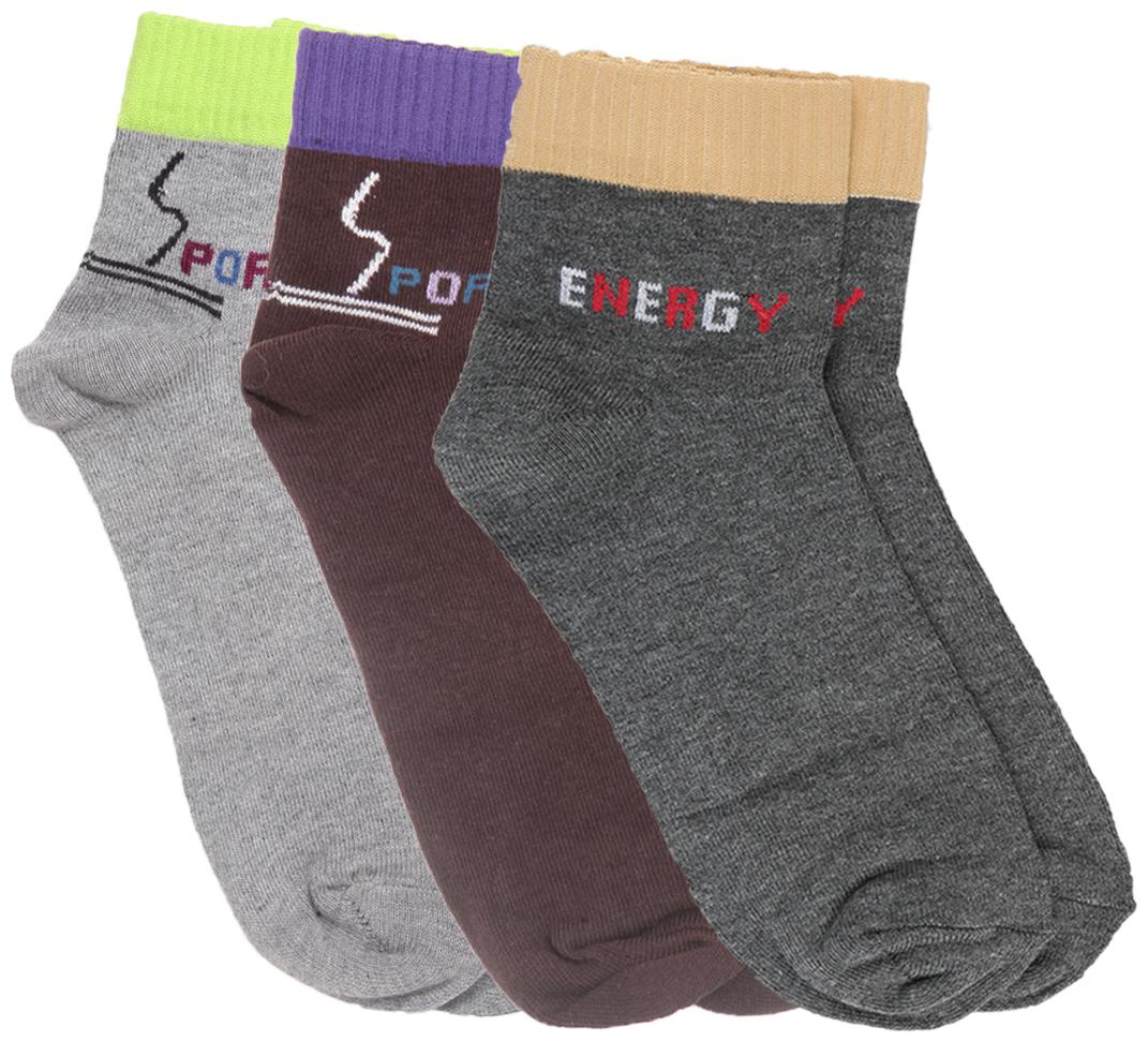 

Dollar Assorted Cotton Ankle length socks ( Pack of 3 )