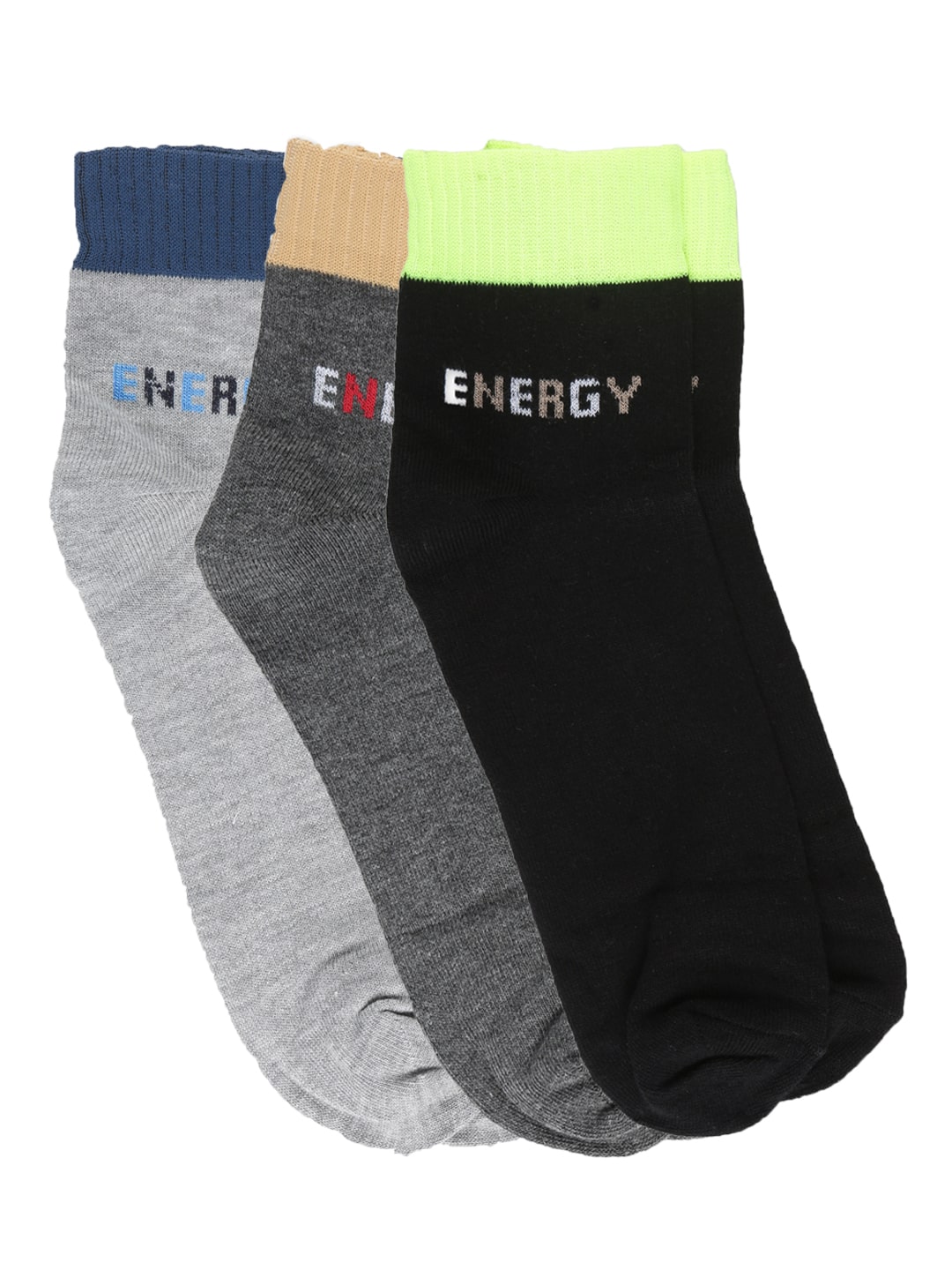 

Dollar Multi Cotton Ankle length socks ( Pack of 3 )